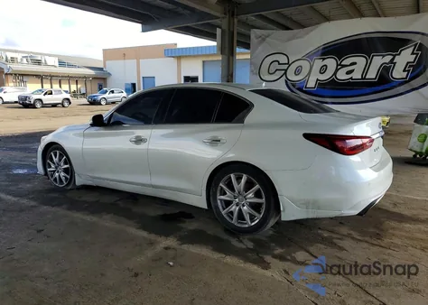 2018 Infiniti Q50 Red Sport 400 z USA, uszkodzony, nr VIN JN1FV7AP8JM640082